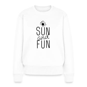 SUN and FUN - Women's Premium Organic Jumper - white - Front - Julia (174cm)