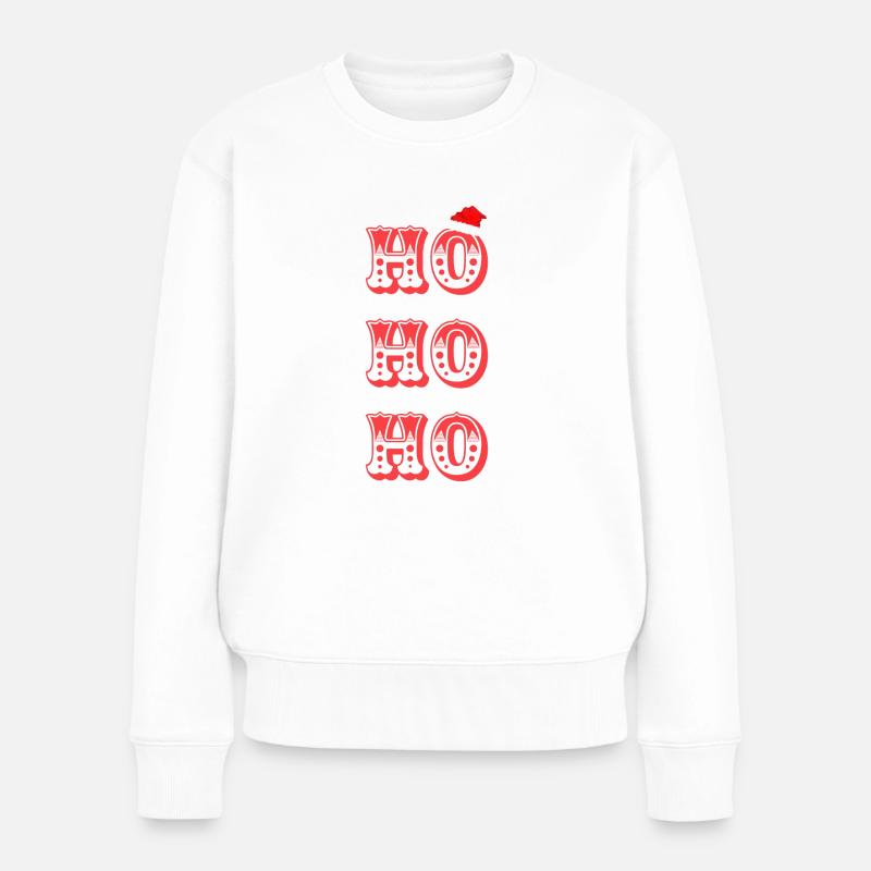 Ho Ho Ho - Pull Premium bio Femme - blanc