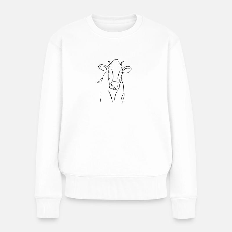 Erna - Women's Premium Organic Jumper - white