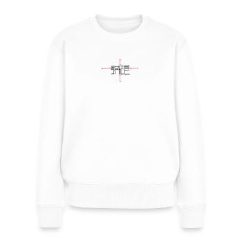 Espace blanc - Pull Premium bio Femme - blanc - Devant - Julia (174cm)