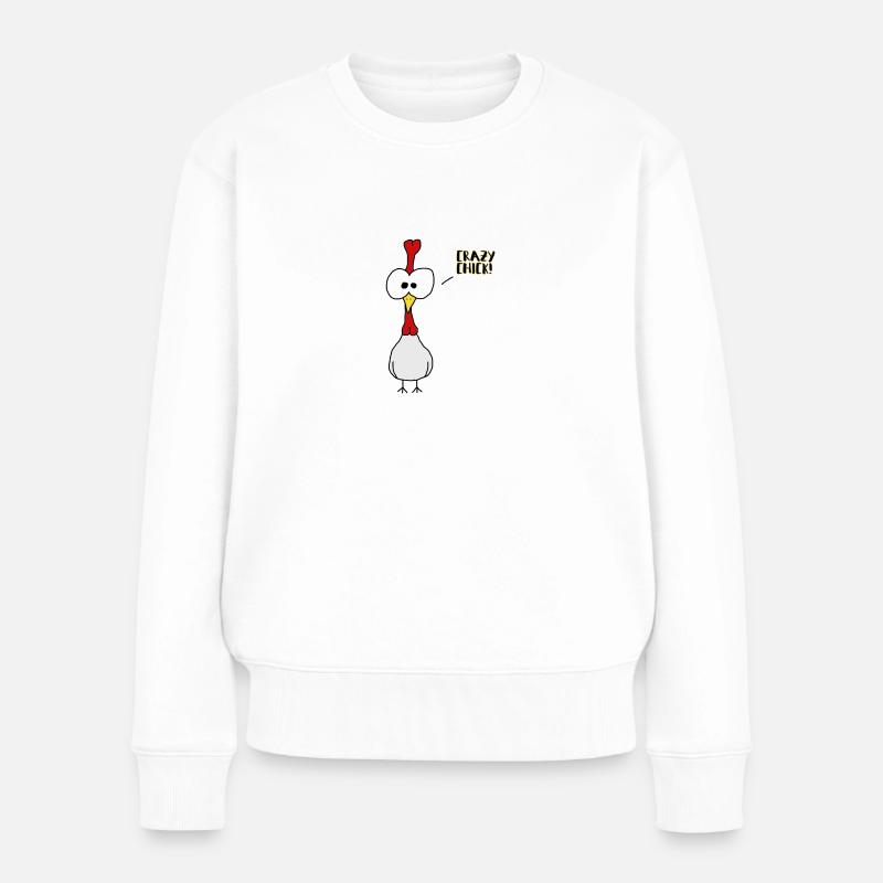 fou Chick - Pull Premium bio Femme - blanc