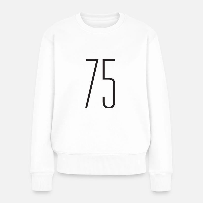 75 - Women's Premium Organic Jumper - white