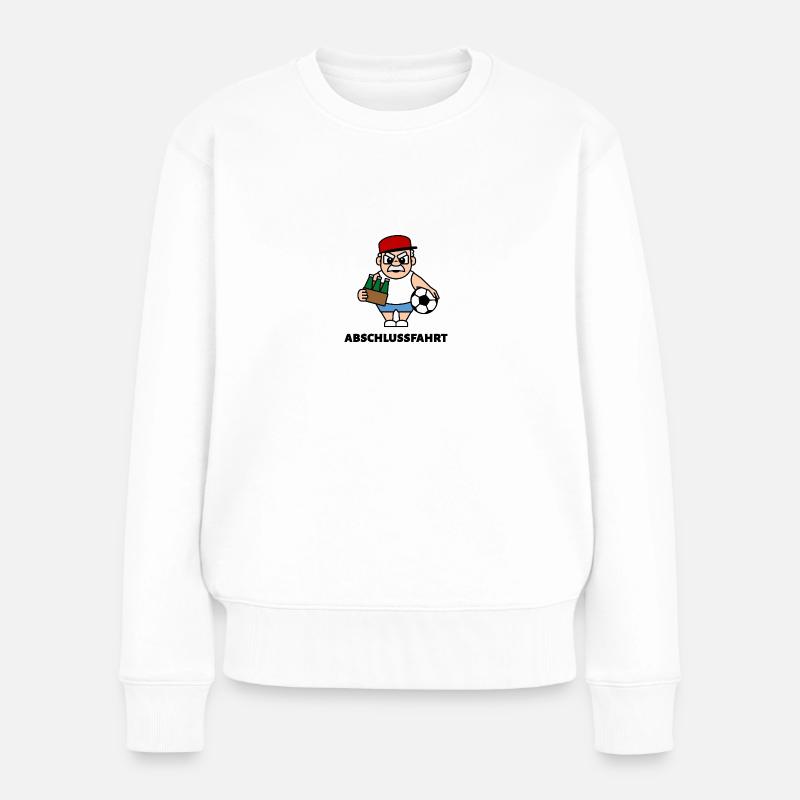 Andy auf Abschlussfahrt - Abschlussfahrt - Frauen Premium Bio Pullover - Weiß