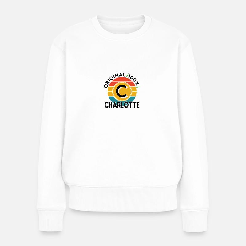 Charlotte - Frauen Premium Bio Pullover - Weiß