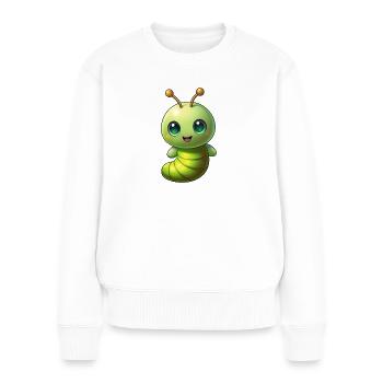 Glühwürmchen - Frauen Premium Bio Pullover - Weiß - Vorne - Julia (174cm)