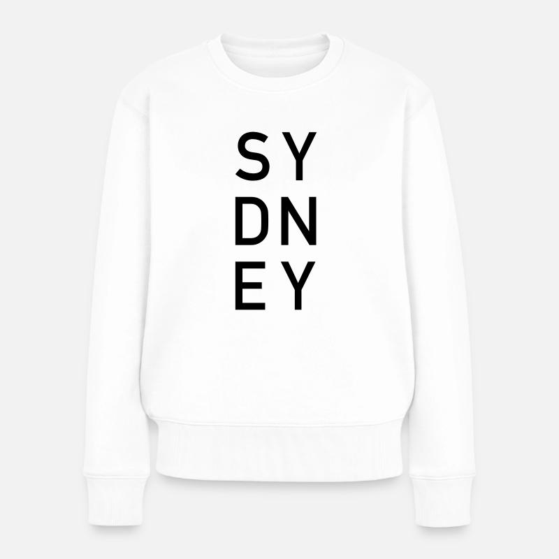 Sydney_3 - Frauen Premium Bio Pullover - Weiß