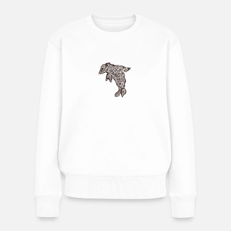 Dauphin - Pull Premium bio Femme - blanc