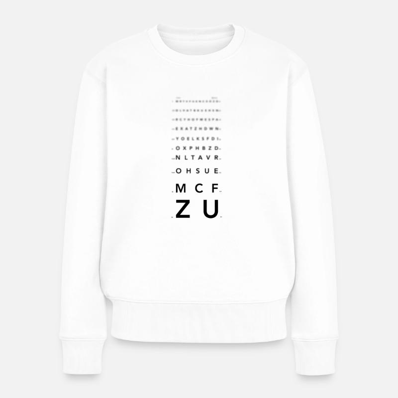 Echelle de Monoyer - Pull Premium bio Femme - blanc