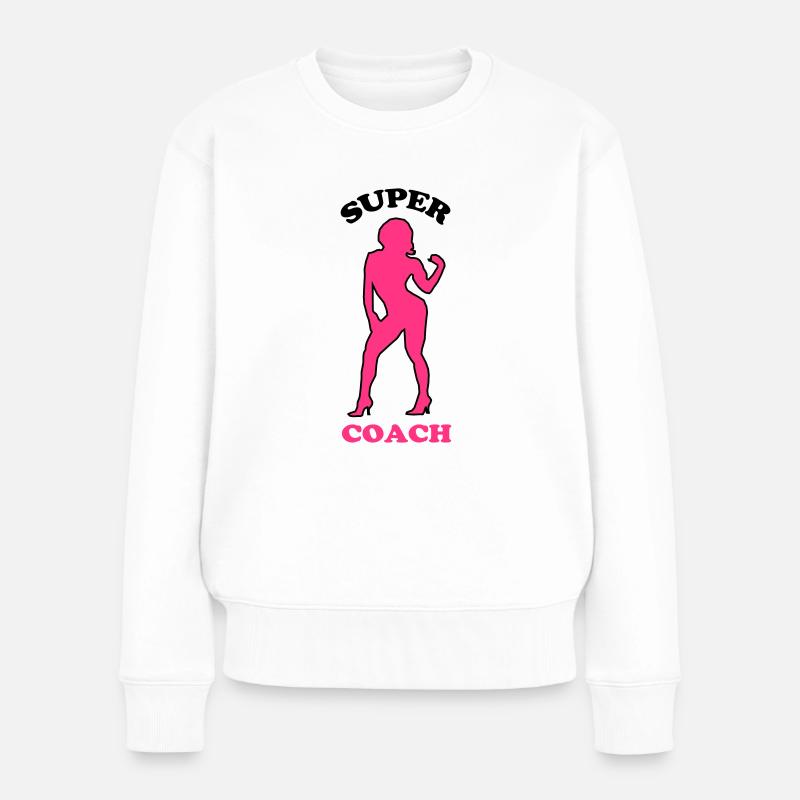 Super coach - Frauen Premium Bio Pullover - Weiß