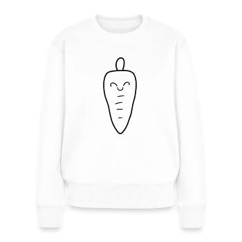Carotte - Pull Premium bio Femme - blanc - Devant - Julia (174cm)