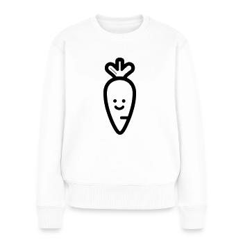 Carrot - Women's Premium Organic Jumper - white - Front - Julia (174cm)