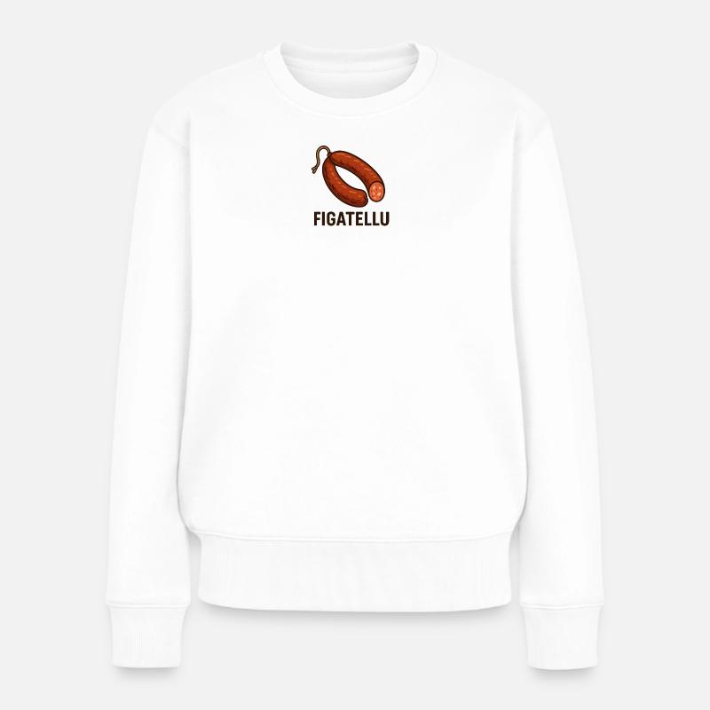 Figatellu - Frauen Premium Bio Pullover - Weiß