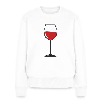In Vino Veritas - Women's Premium Organic Jumper - white - Front - Julia (174cm)
