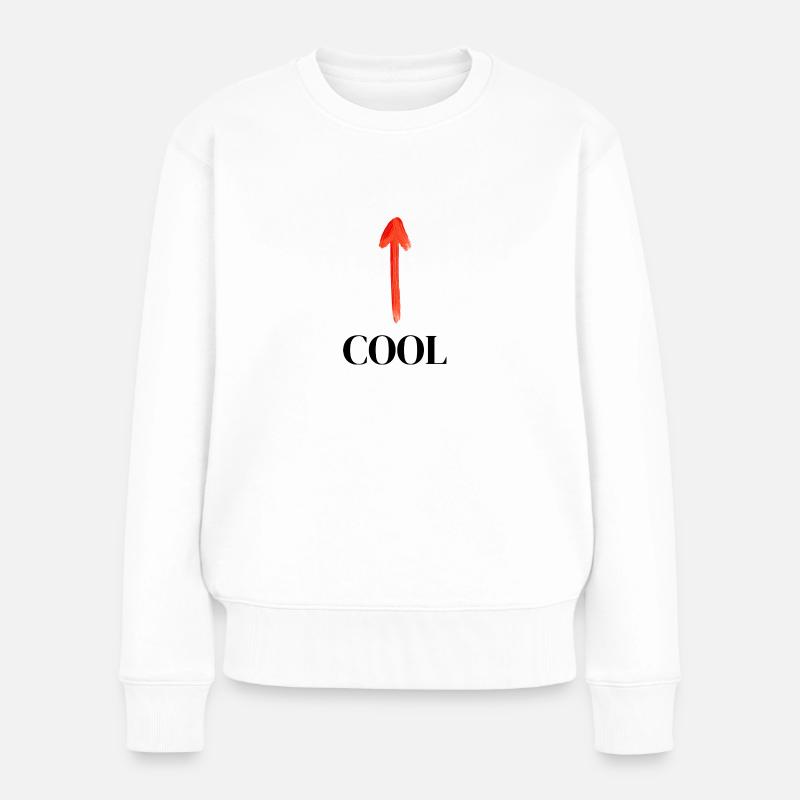COOL - Frauen Premium Bio Pullover - Weiß