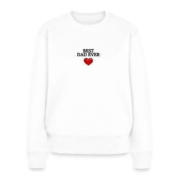 BEST DAD EVER - Pull Premium bio Femme - blanc - Devant - Julia (174cm)