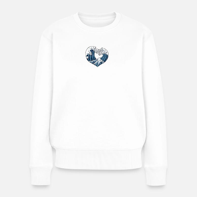 Umi I - Frauen Premium Bio Pullover - Weiß