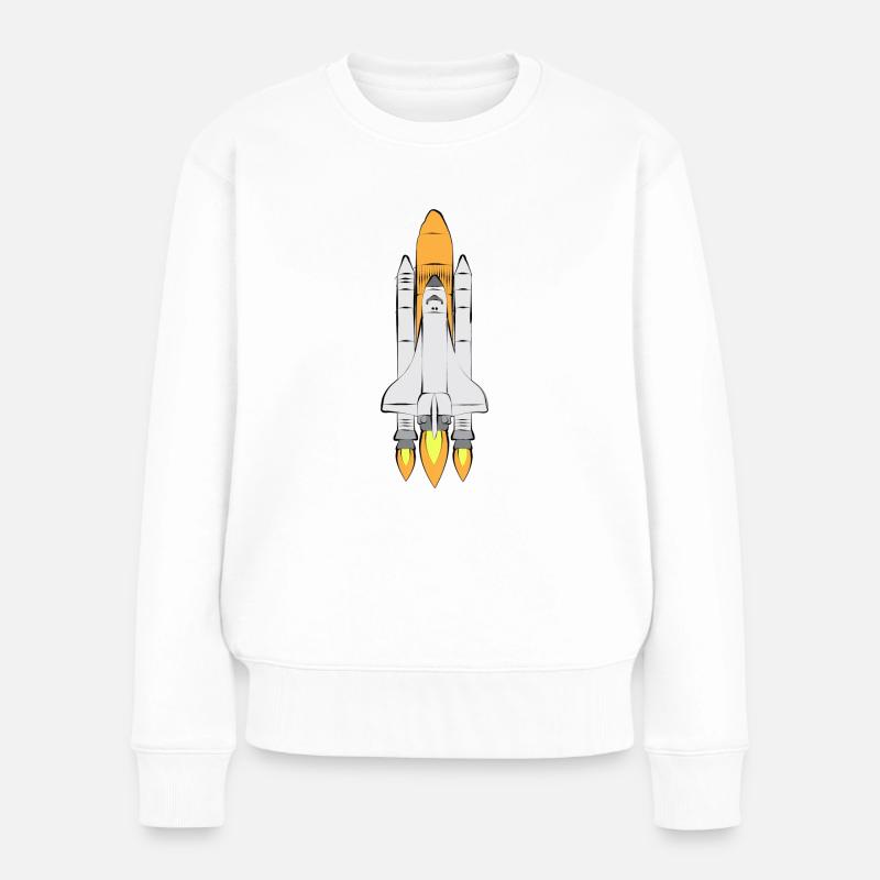 Space Shuttle - Women's Premium Organic Jumper - white