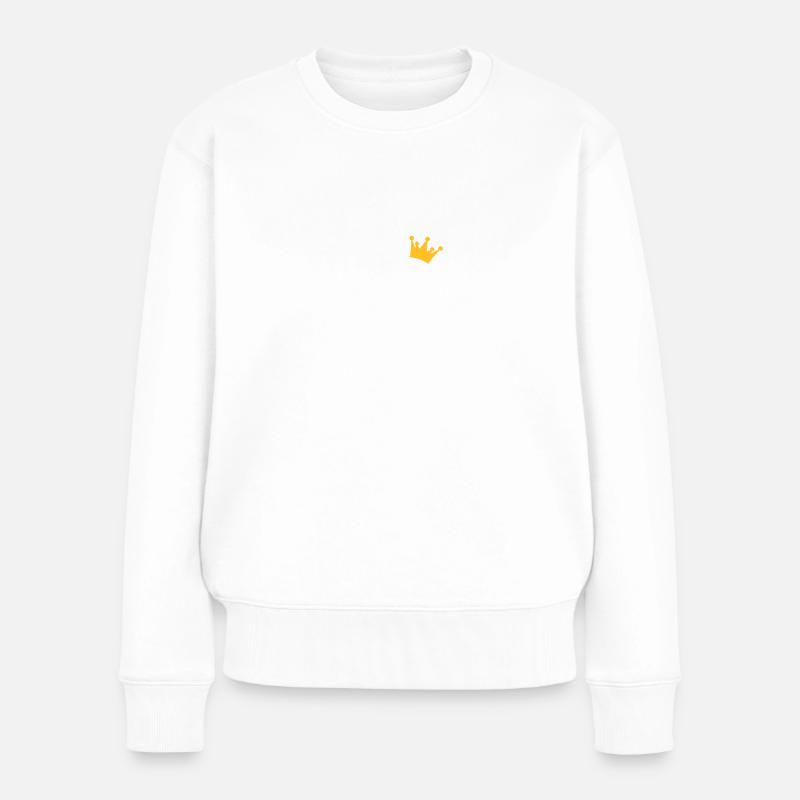 Pferd - Frauen Premium Bio Pullover - Weiß