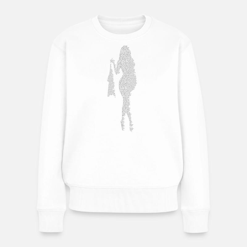 Silhouette - Frauen Premium Bio Pullover - Weiß