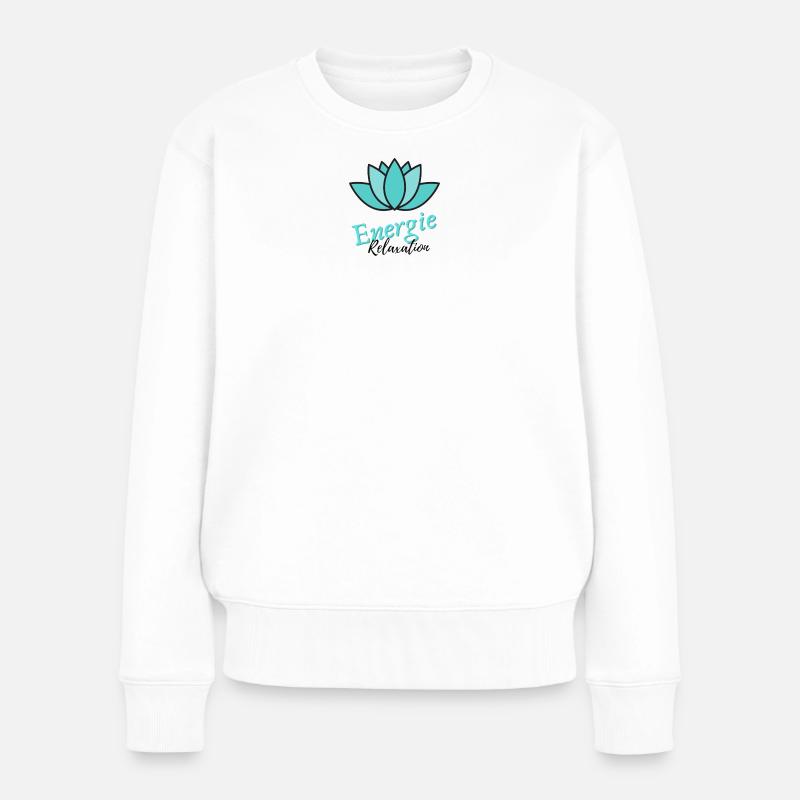 lotus ENERGIE RELAXATION - Pull Premium bio Femme - blanc