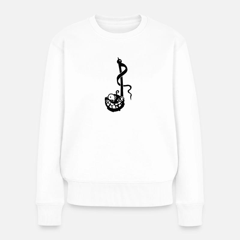 Note - Frauen Premium Bio Pullover - Weiß