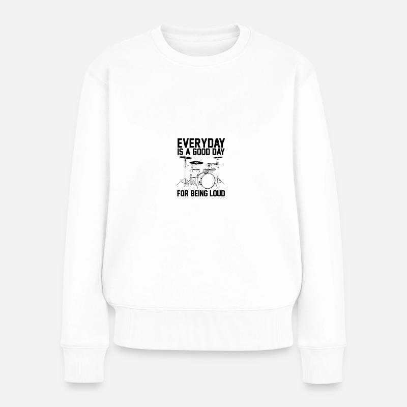 Percussion - Pull Premium bio Femme - blanc