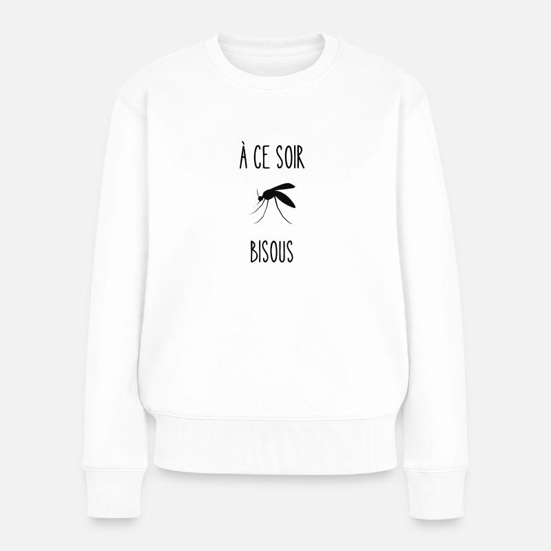 à ce soir bisous - Pull Premium bio Femme - blanc