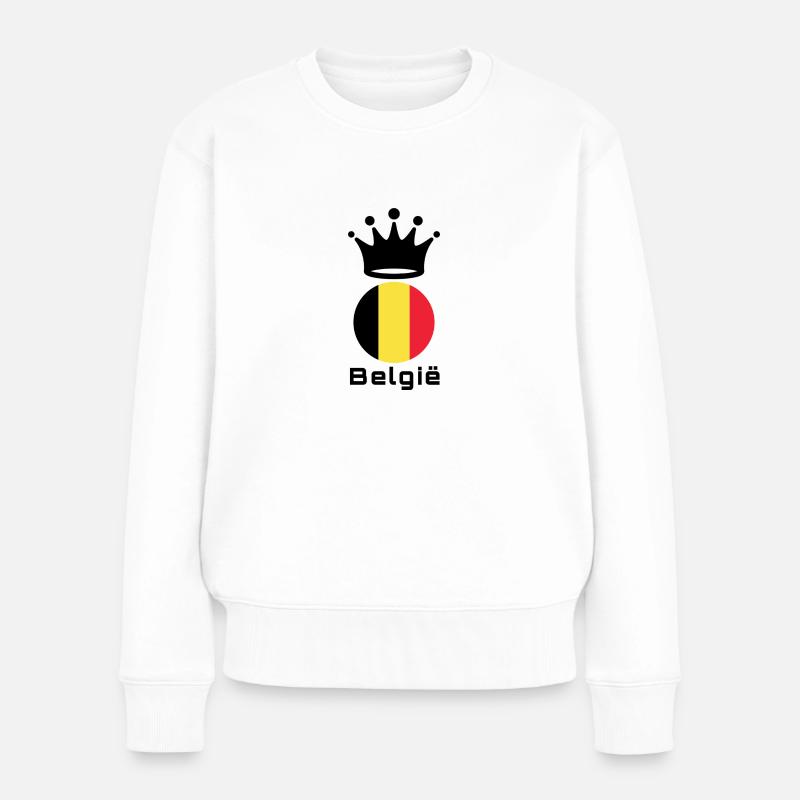 Belgique - Pull Premium bio Femme - blanc