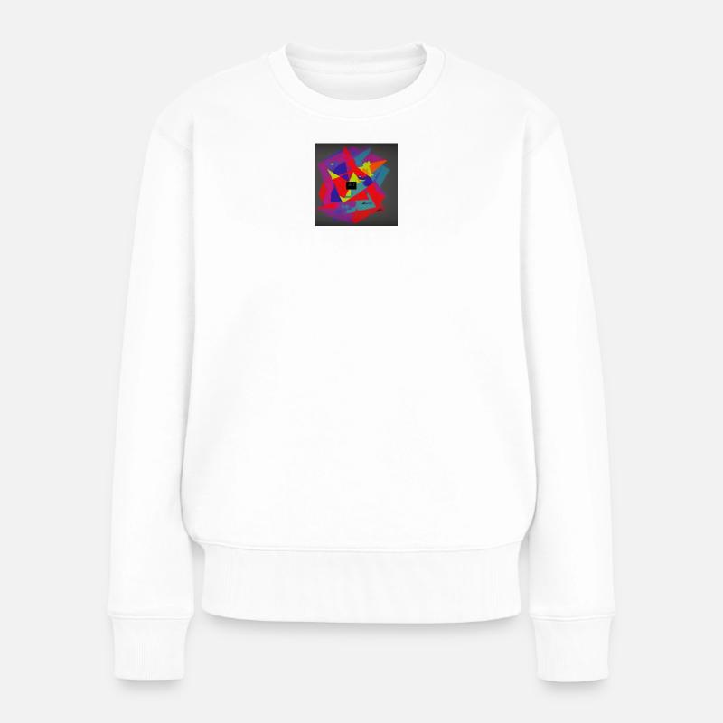 Abstrakt Graffiti - Frauen Premium Bio Pullover - Weiß