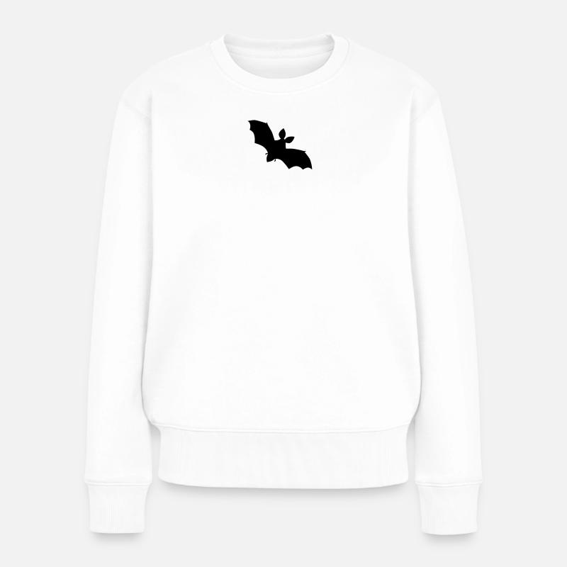 Vampir - Frauen Premium Bio Pullover - Weiß