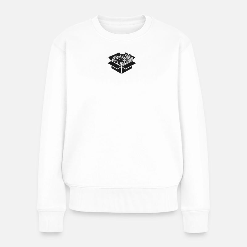 Food - Frauen Premium Bio Pullover - Weiß