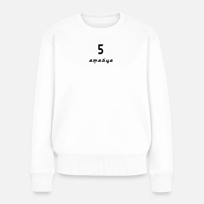 Amasya 5 - Frauen Premium Bio Pullover - Weiß