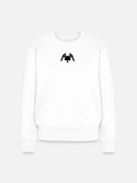 Spaten - Frauen Premium Bio Pullover - Weiß