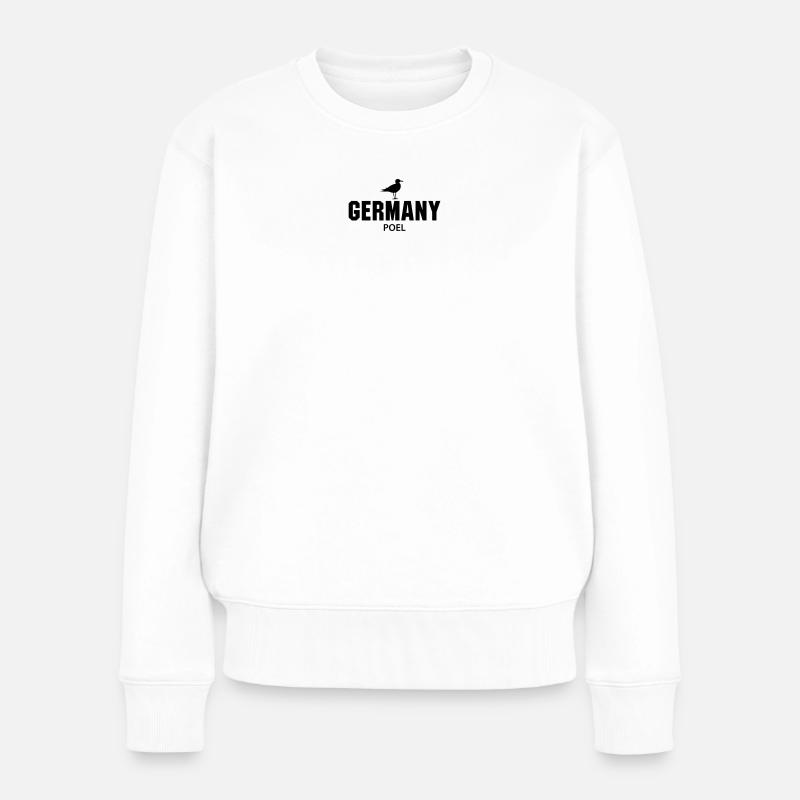 Poel ALLEMAGNE - Pull Premium bio Femme - blanc