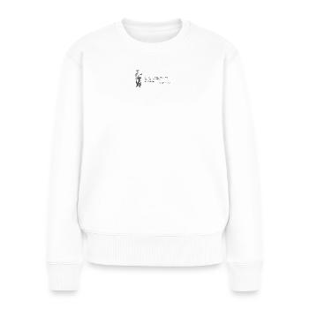 La Bonne Mère de Marseille Notre dame de la garde - Pull Premium bio Femme - blanc - Devant - Julia (174cm)