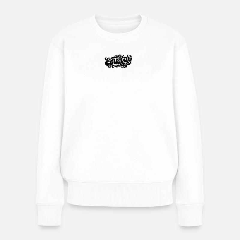 Egalité – Conception d’une déclaration féministe - Pull Premium bio Femme - blanc