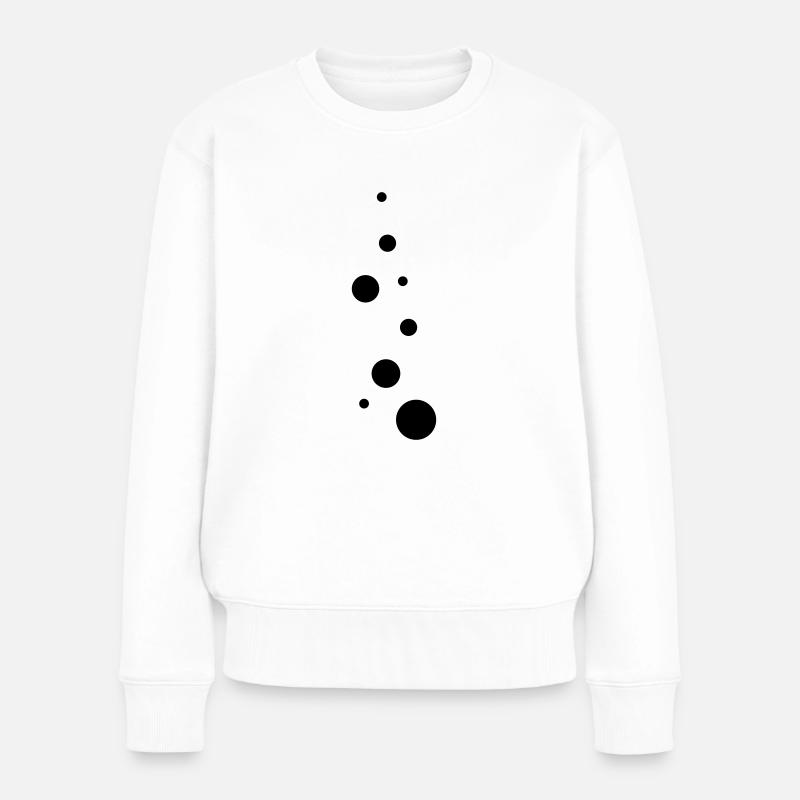 bubbles - Frauen Premium Bio Pullover - Weiß