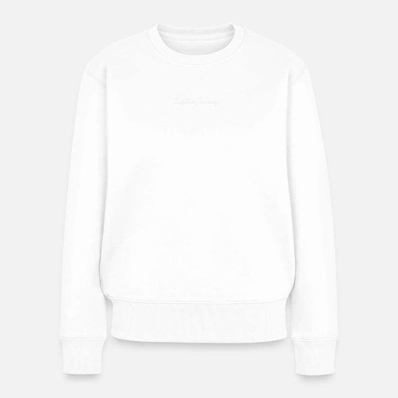 Selflove Journey - Frauen Premium Bio Pullover - Weiß