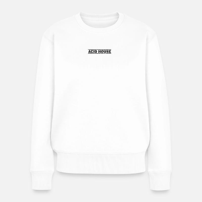 Acid House - Pull Premium bio Femme - blanc