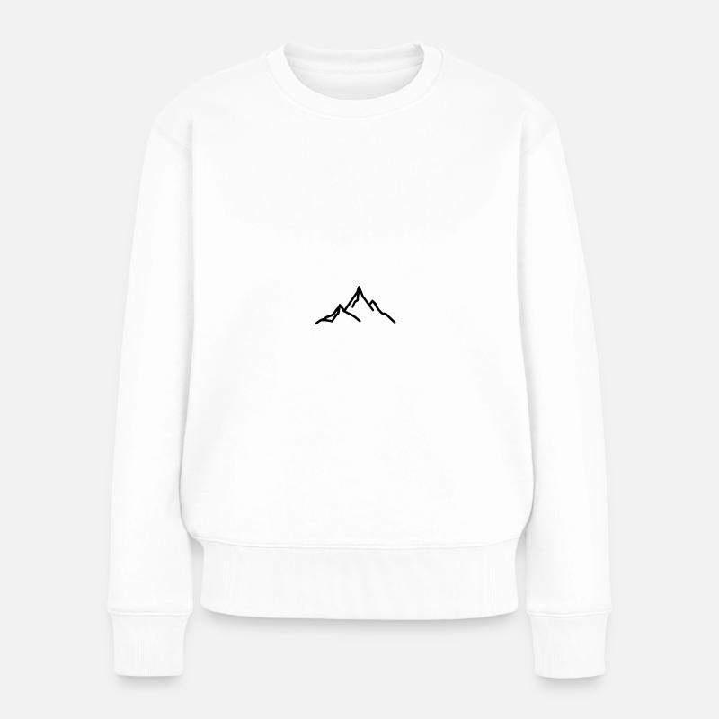 montagne - Pull Premium bio Femme - blanc