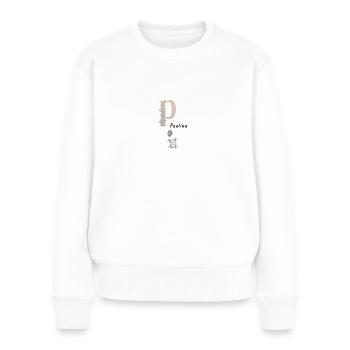 Name Paulina - Frauen Premium Bio Pullover - Weiß - Vorne - Julia (174cm)