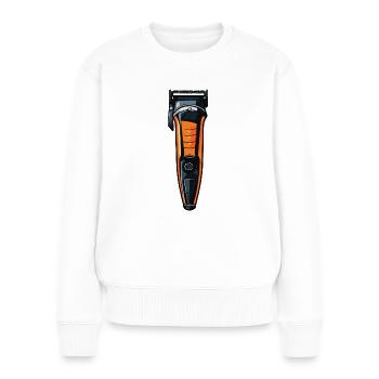 Tondeuses à cheveux - Pull Premium bio Femme - blanc - Devant - Julia (174cm)