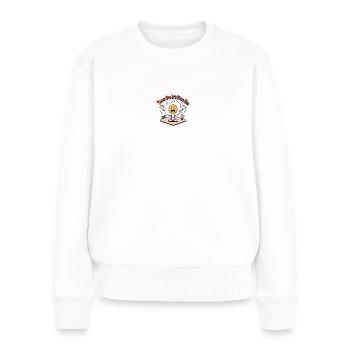 Thank god it's fried egg - Pull Premium bio Femme - blanc - Devant - Julia (174cm)