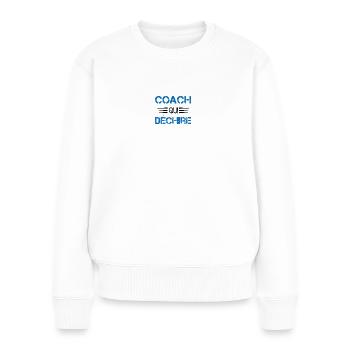 Coach Wer - Frauen Premium Bio Pullover - Weiß - Vorne - Julia (174cm)