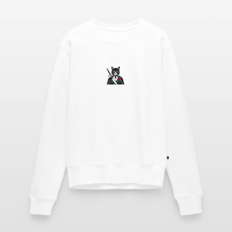Le chat samourai, le chat Bushido Pull Premium bio Femme