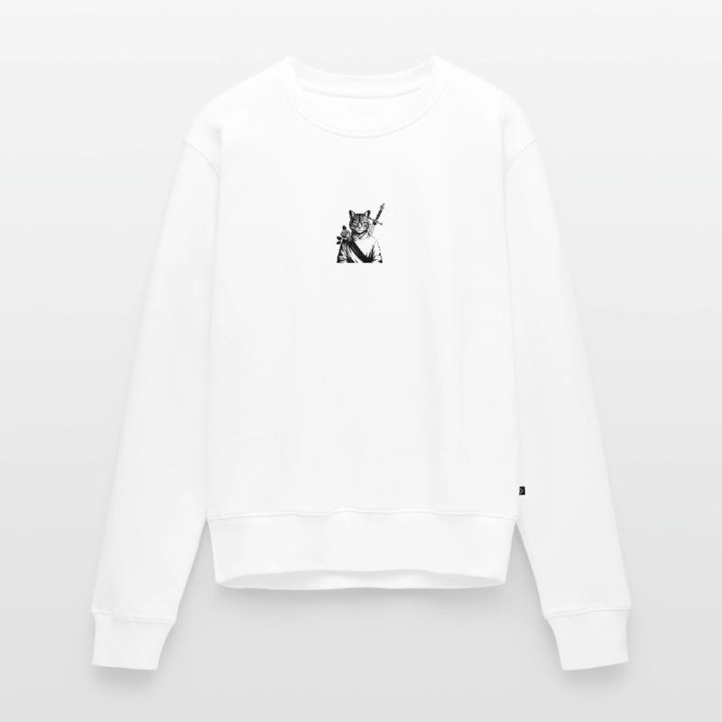 Le chat samourai, le chat Bushido Pull Premium bio Femme