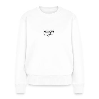 Musique - Pull Premium bio Femme - blanc - Devant - Julia (174cm)