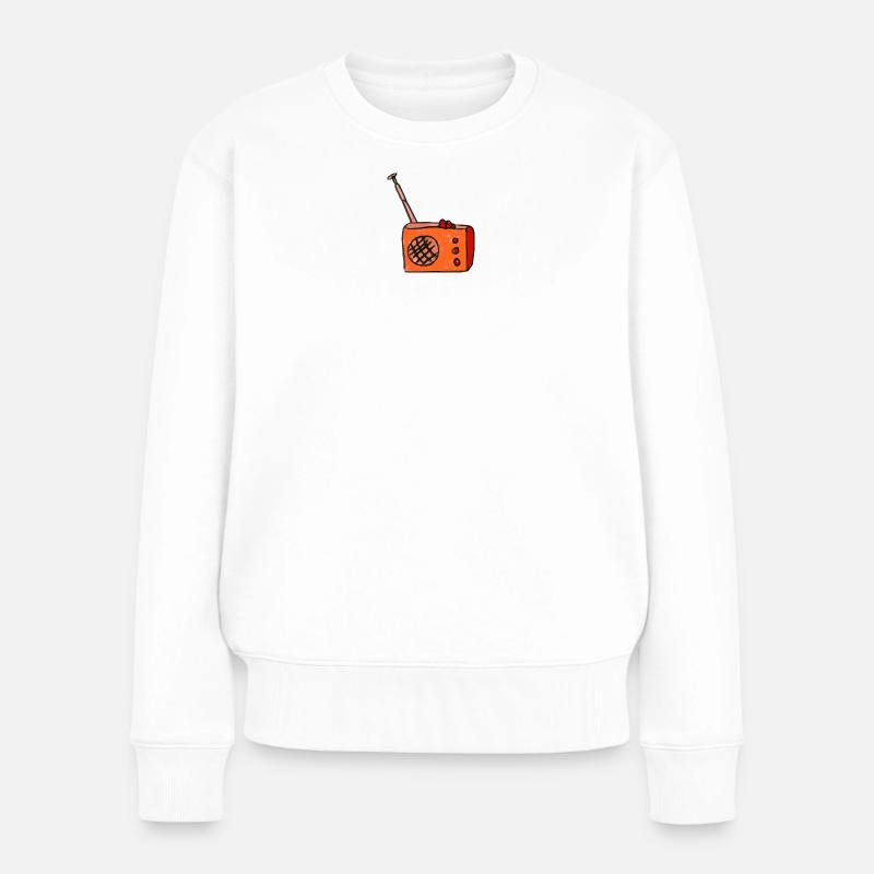 radio - Pull Premium bio Femme - blanc