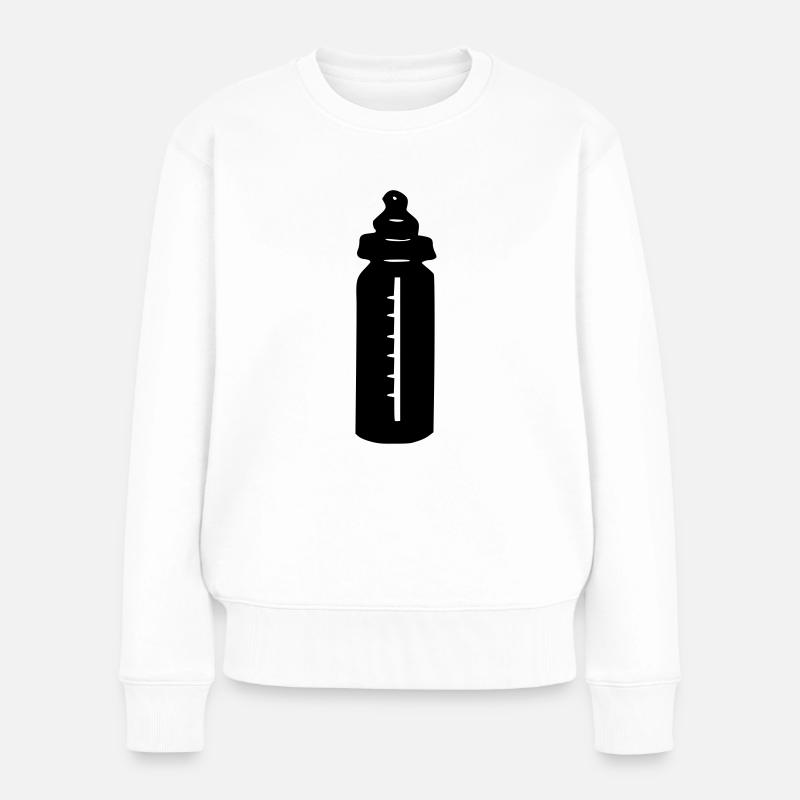 baby_milch_flasche_flaeschchen - Pull Premium bio Femme - blanc