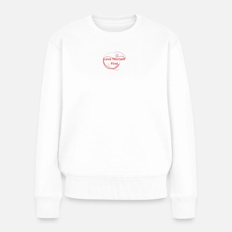 Aimez-vous d’abord - Pull Premium bio Femme - blanc